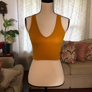 gold halter top
